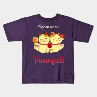 Puuurfect Couple Kids T-Shirt